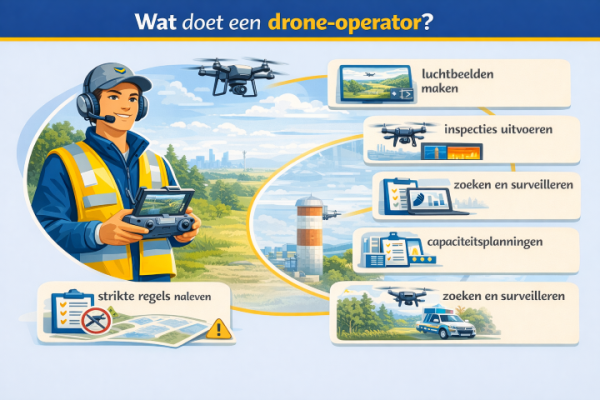 Alles over het beroep drone-operator Wat doet een drone-operator